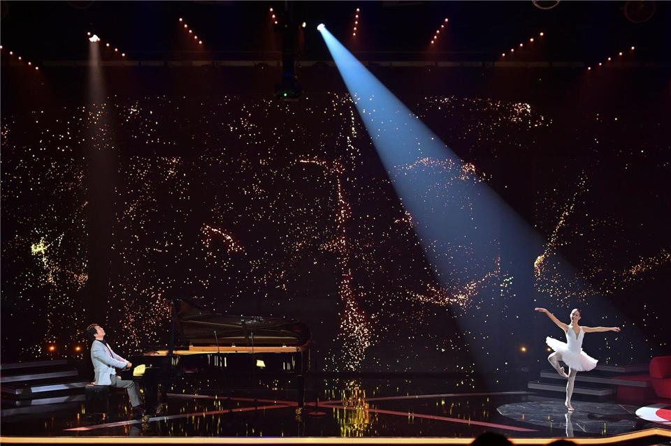 Lang Lang spielte ein Stück des französischen Komponisten Yann Tiersen.Sebastian Christoph Gollnow/dpa