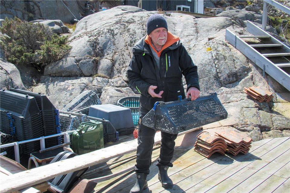 Lars Marstone züchtet seine Austern in stapelbaren Kästen mitten im Gullmarsfjord – dort, wo das Wasser klar, sauerstoffreich und voller Nährstoffe ist.Sabine Glaubitz/dpa-tmn