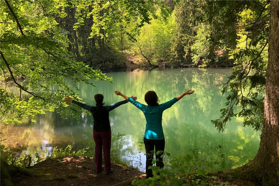 Lass es zu! Waldbaden im Faulenbacher Tal vor den Toren Füssens.Füssen Tourismus und Marketing/dpa-tmn