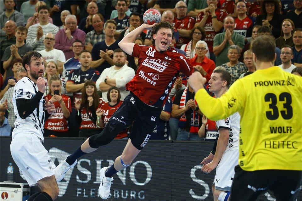 Lasse Möller erzielte zehn Treffer für die SG Flensburg-Handewitt.Michael Hundt/dpa