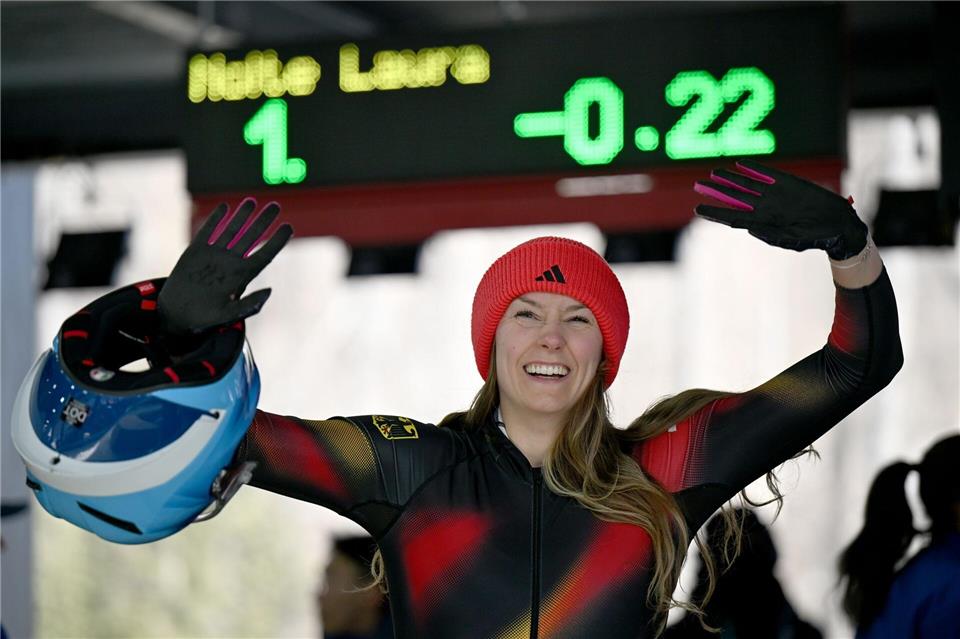Laura Nolte will mit Deborah Levi auch im Zweierbob Gold holen.Robert Michael/dpa