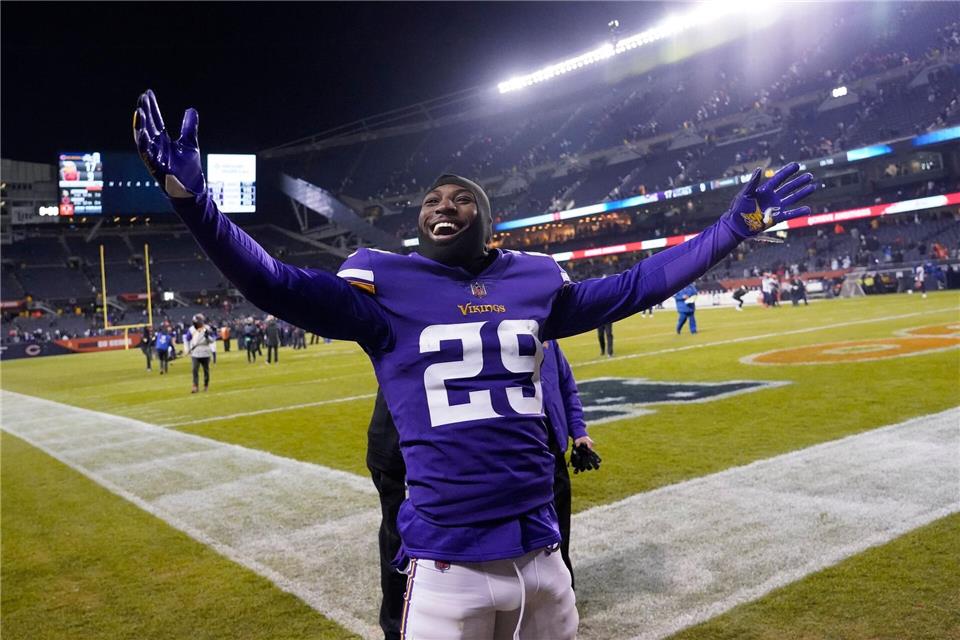 Laut Medien ist Kris Boyd (hier im Trikot der Minnesota Vikings) durch eine Schussverletzung schwer verletzt worden. (Archivfoto)  David Banks/AP/dpa