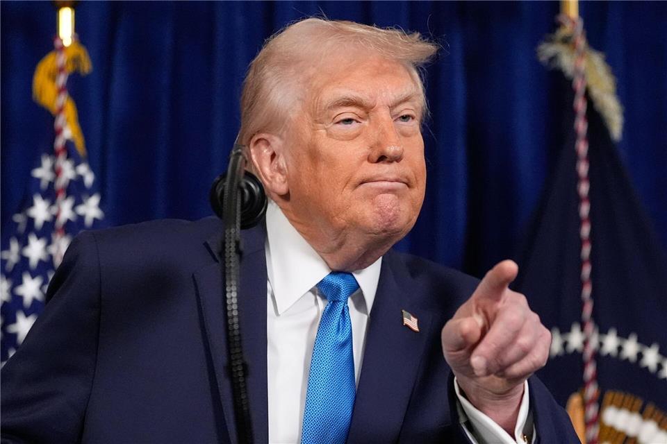 Laut Trump werden die USA das Land vorübergehend führen. Alex Brandon/ap/dpa