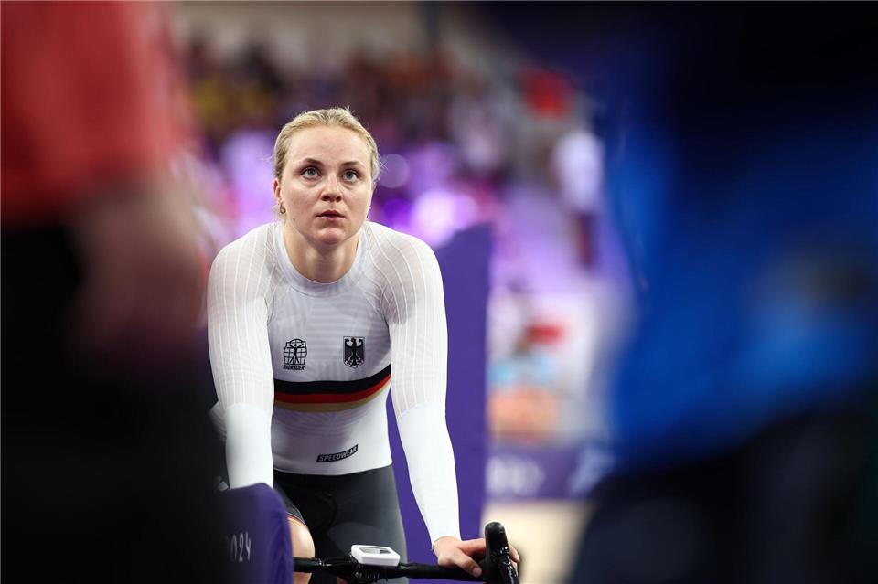 Lea Sophie Friedrich belegte im Keirin-Wettbewerb in Cottbus den dritten Platz.Jan Woitas/dpa