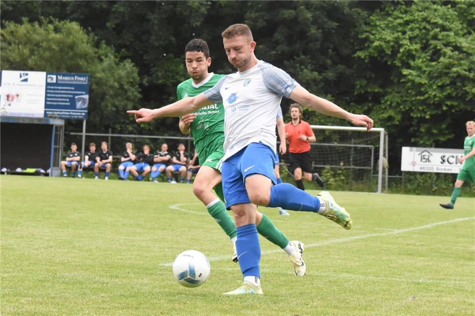 Der Sportliche Leiter des RSV Borken über den Aufschwung des A-Ligisten Lebt in der A-Liga auf: Mit zehn Treffern ist Timo Höing der beste Torschütze in den Reihen des RSV Borken.