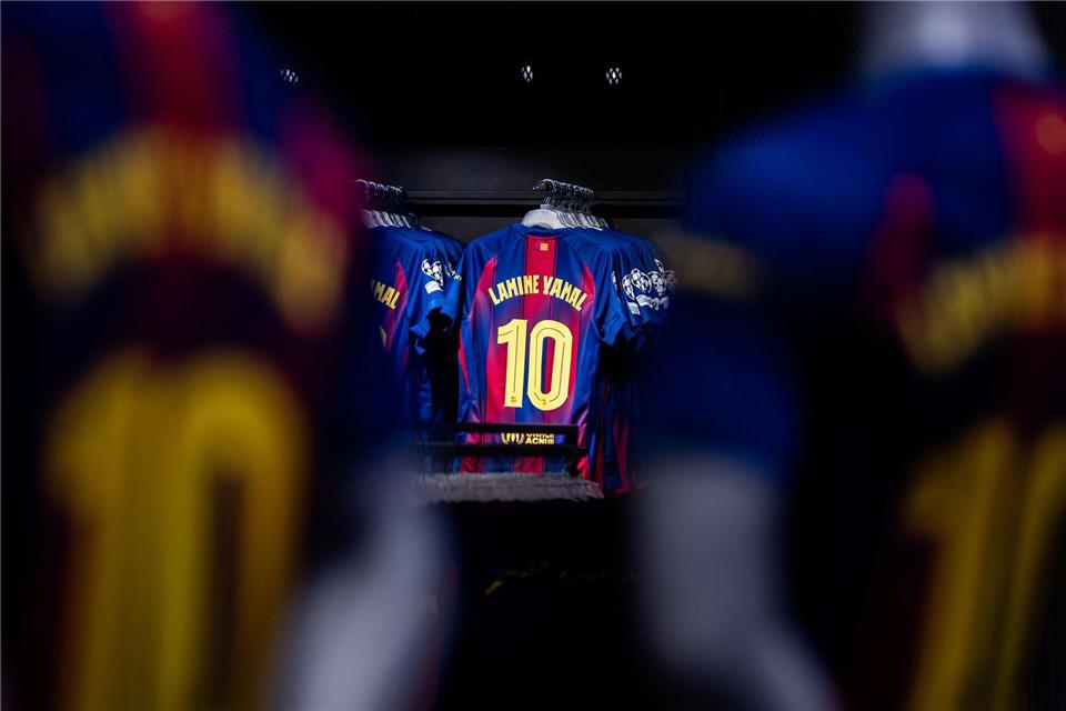 Legendäre Nummer: Die 10 geht an Yamal.Lorena Sopêna/EUROPA PRESS/dpa