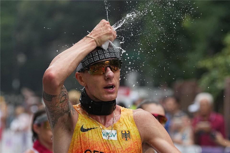 Bilder des Tages Leichtathletik Weltmeisterschaft in Tokio - Christopher Linke aus Deutschland beim GehenMichael Kappeler/dpa