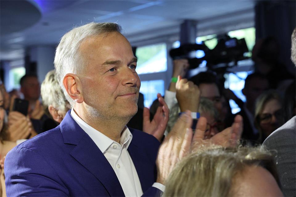 Leif-Erik Holm, Ministerpräsidentenkandidat der AfD, zeigte sich im Landtagswahlkampf in Mecklenburg-Vorpommern bürgerlich und nahbar.Jens Büttner/dpa
