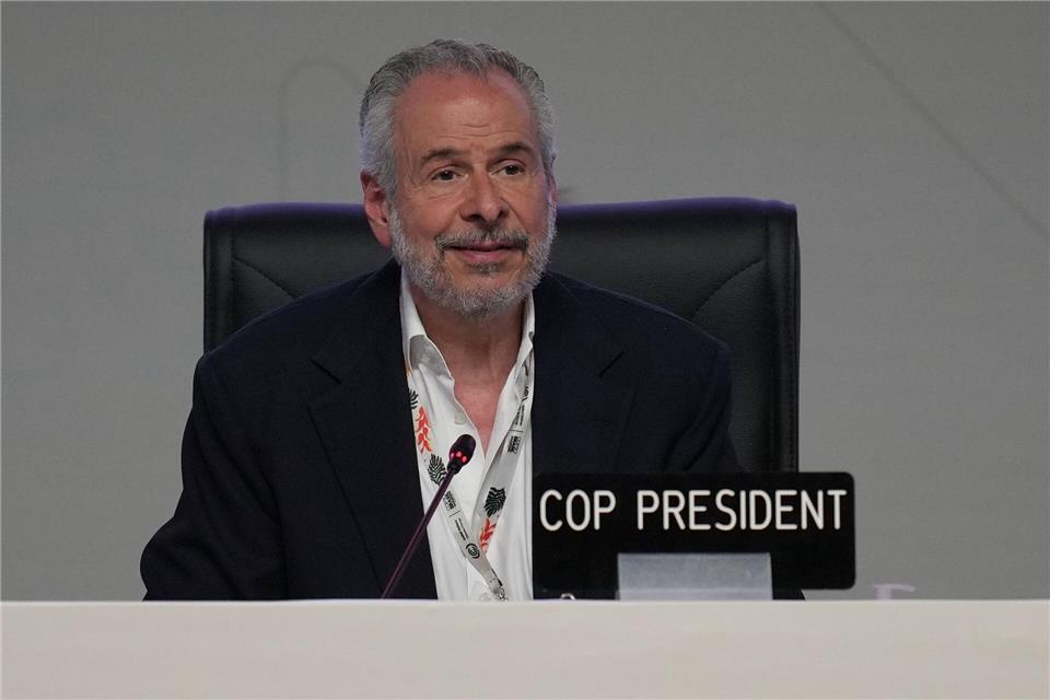 Leitete auch das Abschlussplenum: der brasilianische COP30-Präsident.Andre Penner/AP/dpa