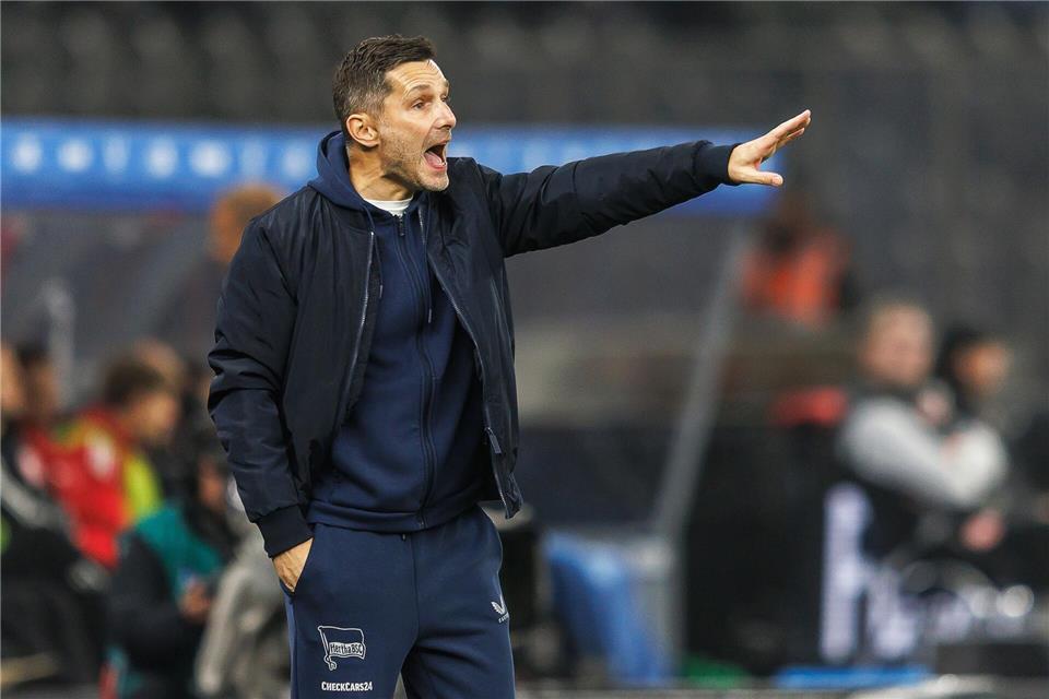 Hertha-Trainer Leitl über Angstgegner und perfektes Wetter Leitl will den Schwung aus dem Düsseldorf-Spiel mitnehmen. Andreas Gora/dpa