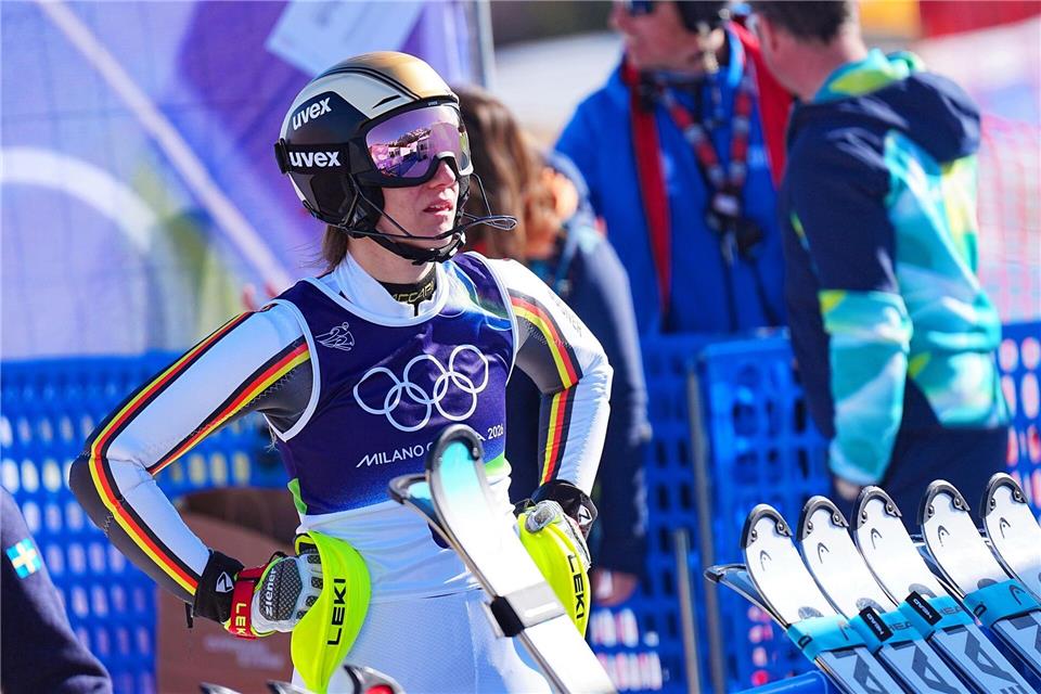 Lena Dürr erlebte im Slalom wieder ein Drama.Michael Kappeler/dpa