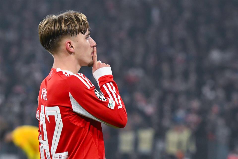 Lennart Karl jubelte auf seine Art.Sven Hoppe/dpa