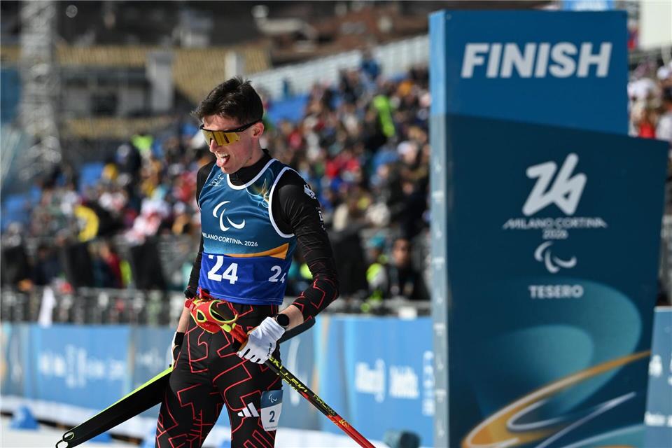 Lennart Volkert lief mit der deutschen Staffel auf Platz vier ins Ziel Martin Schutt/dpa