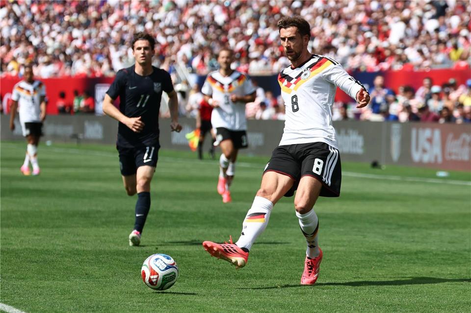 Leon Goretzka im WM-Test gegen die USA. Christian Charisius/dpa