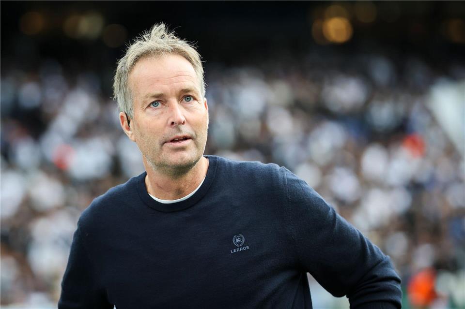 Leverkusens Trainer Kasper Hjulmand. Christian Charisius/dpa
