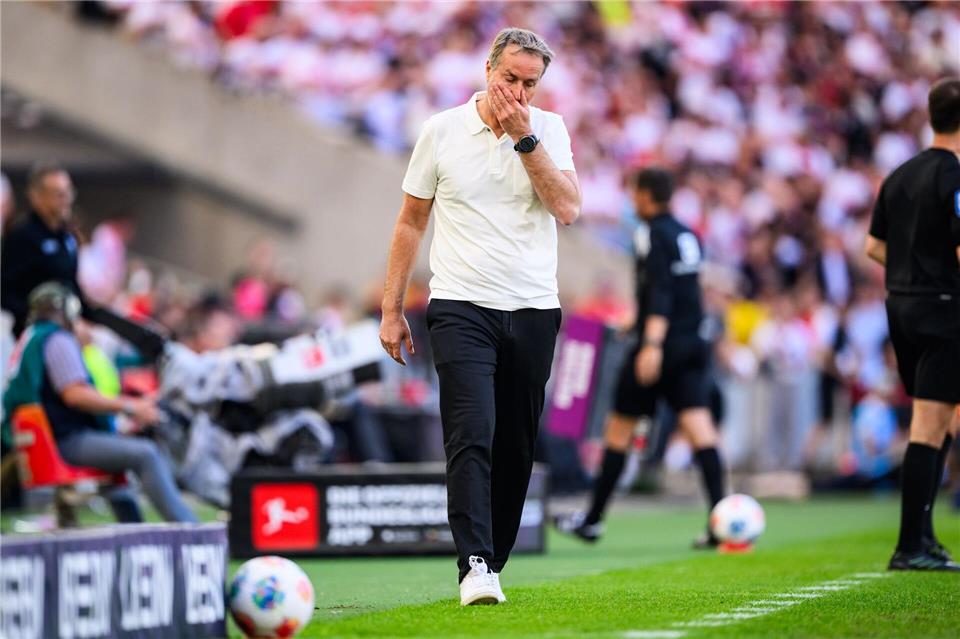 Leverkusens Trainer Kasper Hjulmand hofft noch auf einen neuen Vertrag. (Archivbild)Tom Weller/dpa