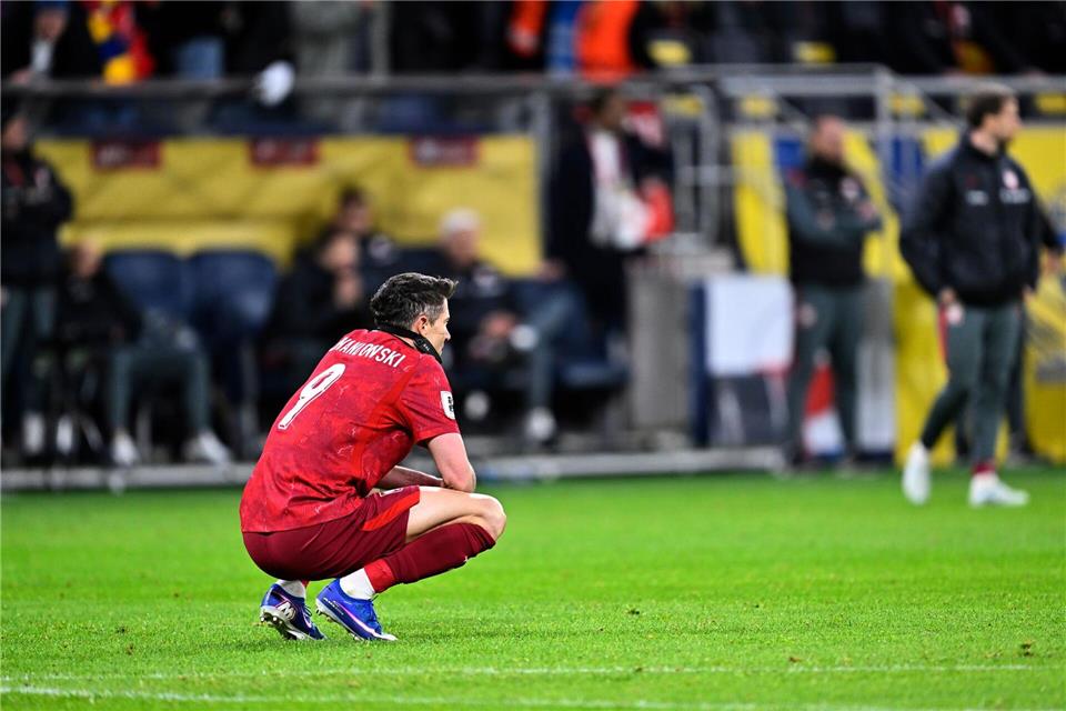 Lewandowski war untröstlich nach der verpassten WM-Teilnahme. (Archivbild)Pontus Lundahl/TT NYHETSBYRÅN/AP/dpa
