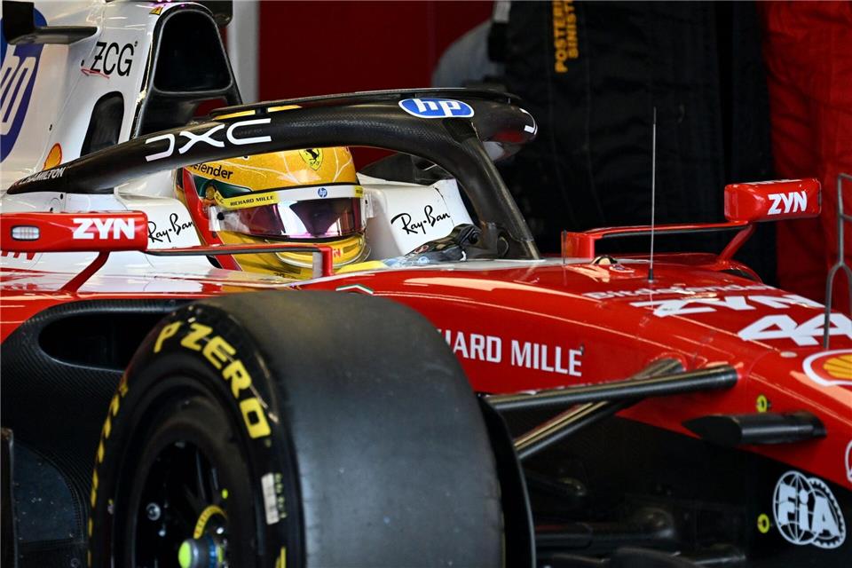 Lewis Hamilton wird im Sprint Zweiter.Peter Powell/Pool EPA/AP/dpa