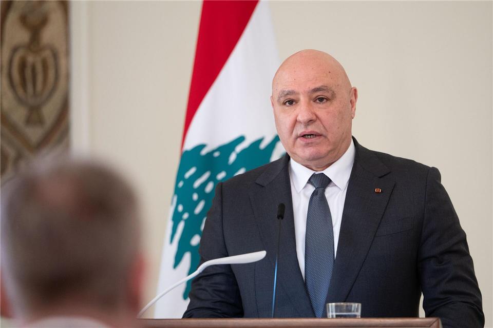 Libanons Präsident Joseph Aoun hat in der Vergangenheit Verhandlungsbereitschaft signalisiert. (Archivfoto)Markus Lenhardt/dpa