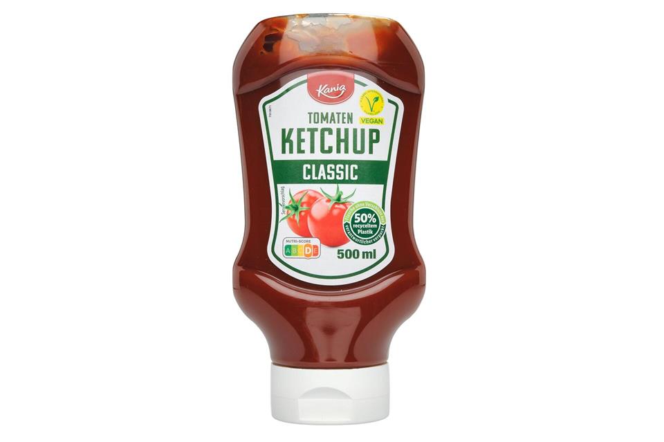 Lidl Kania Classic: Unter den günstigen Ketchups überzeugt dieser mit einem guten Testergebnis.Ralph Kaiser/Stiftung Warentest/dpa-tmn