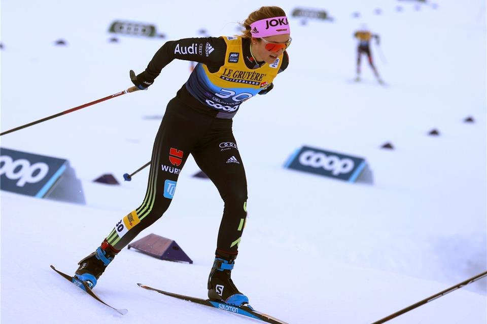 Lief im Teamsprint auf das Podium: Laura Gimmler.