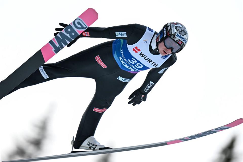 Lindvik wurde bei der WM disqualifiziert.Hendrik Schmidt/dpa