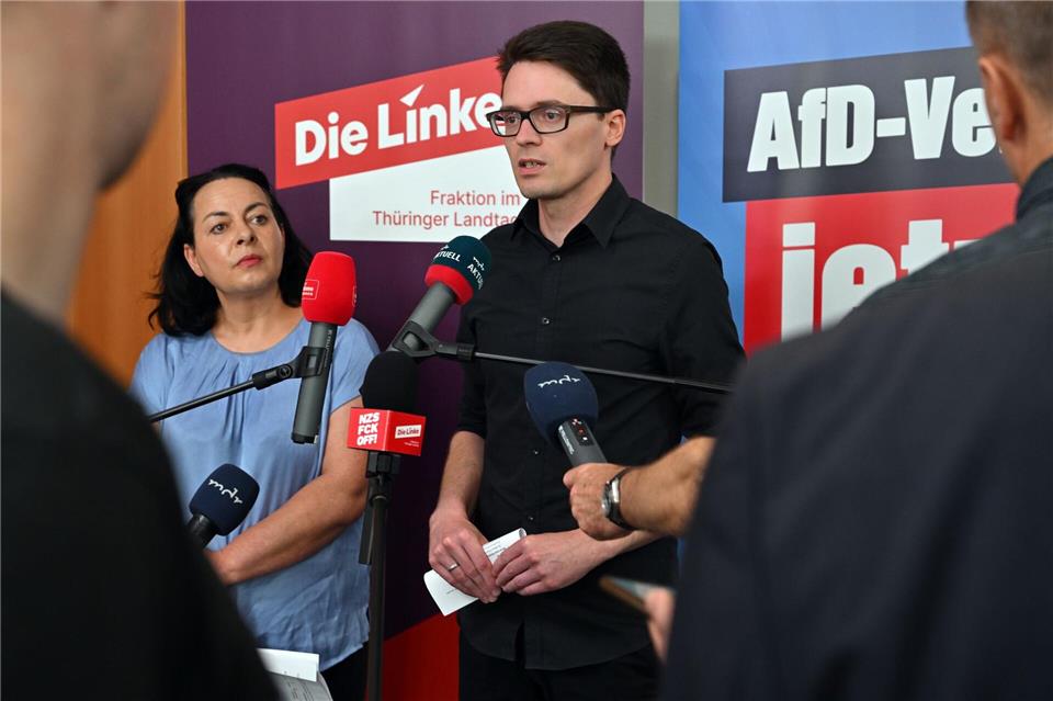 Linke will Beobachter zu Protesten schicken. Martin Schutt/dpa