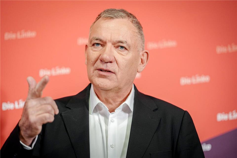 Linken-Chef Jan van Aken weist Antisemitismus-Vorwürfe zurück. (Archivbild)Kay Nietfeld/dpa