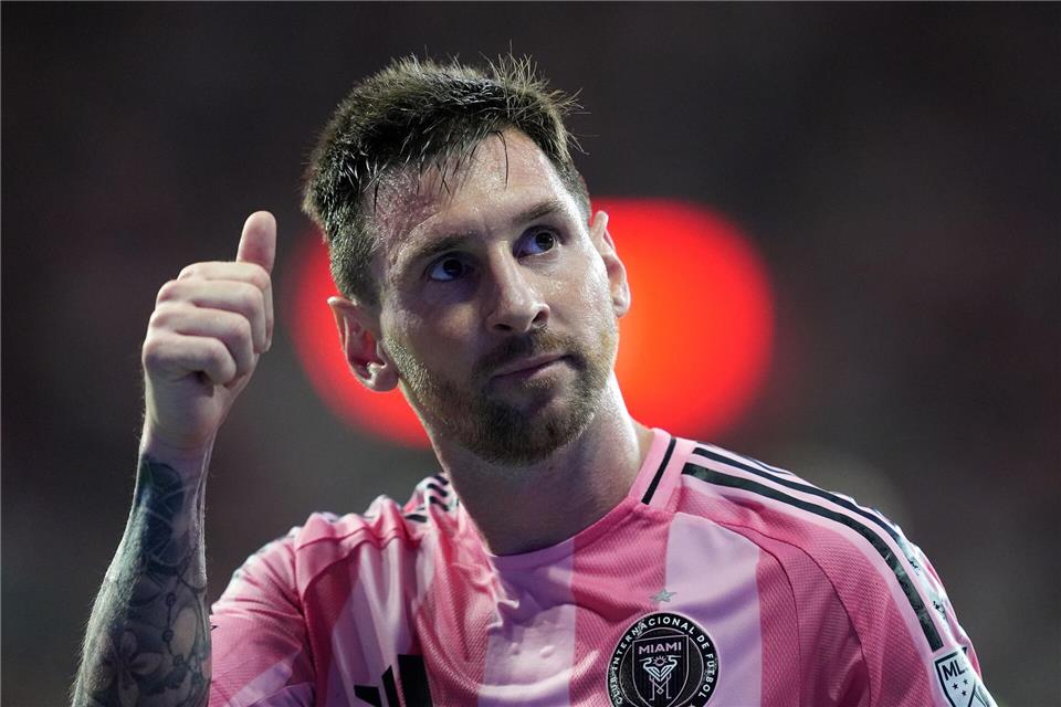 Lionel Messi war an beiden Miami-Toren direkt beteiligt.Rebecca Blackwell/AP/dpa