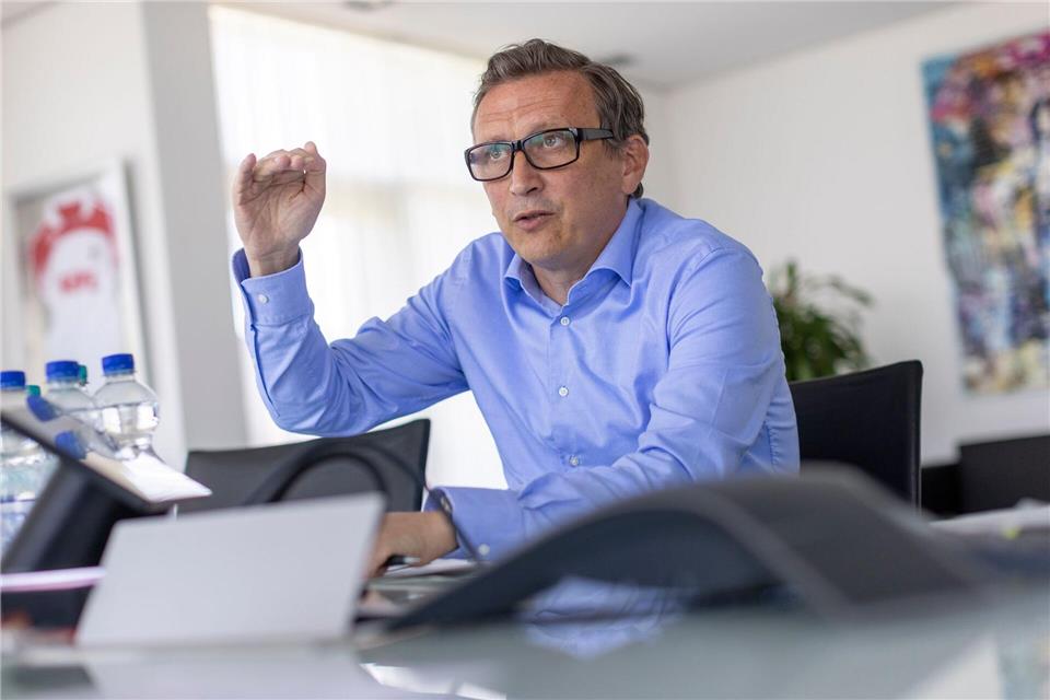 Lionel Souque ist Vorstandsvorsitzender der Rewe-Gruppe. (Archivbild)Thomas Banneyer/dpa