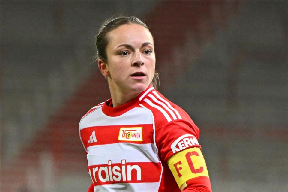 Lisa Heiseler hatte mit ihrem Tor maßgeblichen Anteil am 4. Saisonsieg der Unionerinnen. (Archivbild)Elisa Schu/dpa
