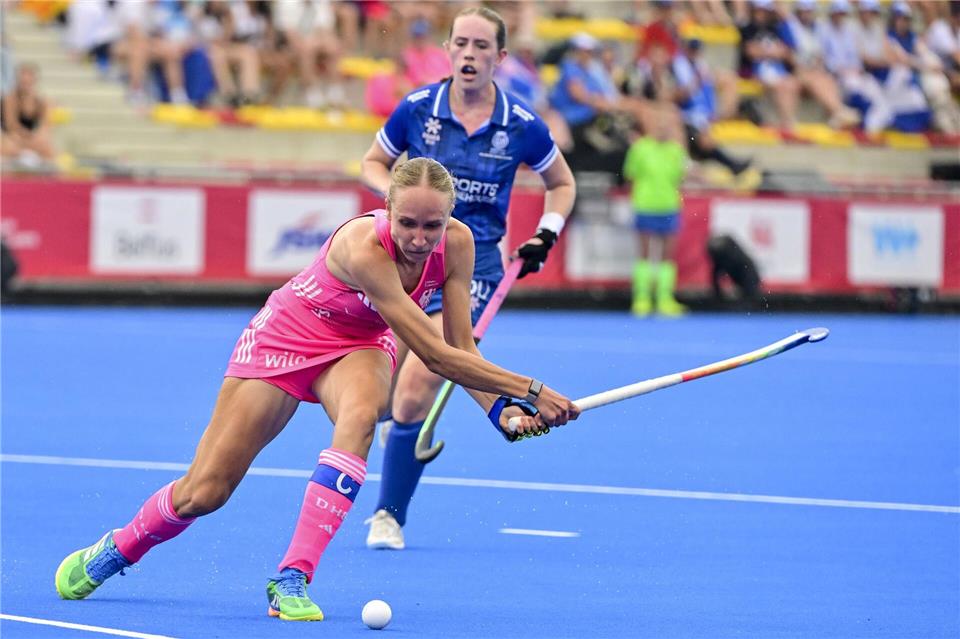 Lisa Nolte sorgte gegen Argentinien für den 1:2-Anschlusstreffer.Dirk Waem/Belga/dpa