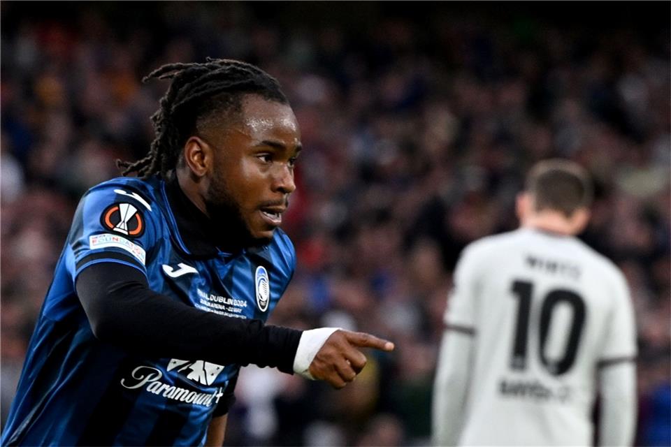 Lookman mit historischer Leistung gegen Leverkusen  Lookman hatte in der 12., 26. und 75. Minute getroffen.