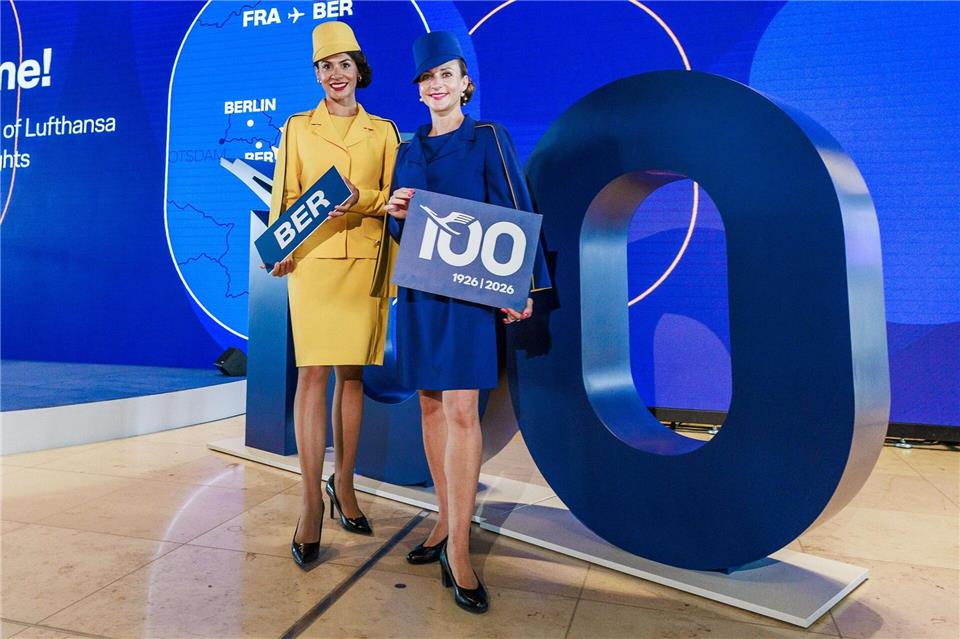 Lufthansa feiert Jubiläum: Vor 100 Jahren starteten die ersten Maschinen.Carsten Koall/dpa