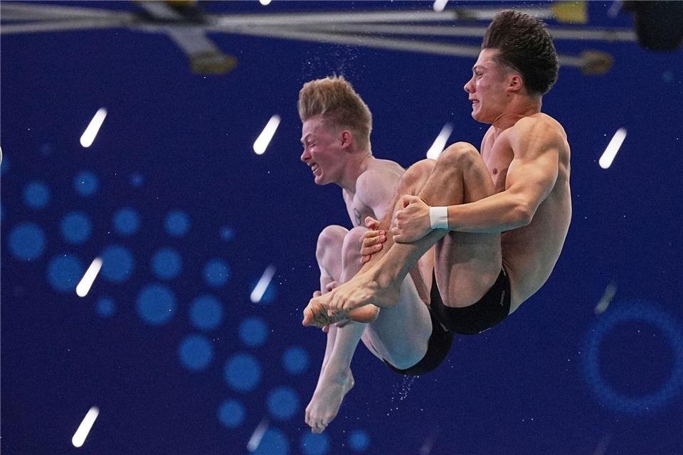 Luis Carlos Avila Sanchez und Jaden Shiloh Eikermann Gregorchuk wurden bei der EM in Paris Fünfte. (Archivbild)Ng Han Guan/AP/dpa