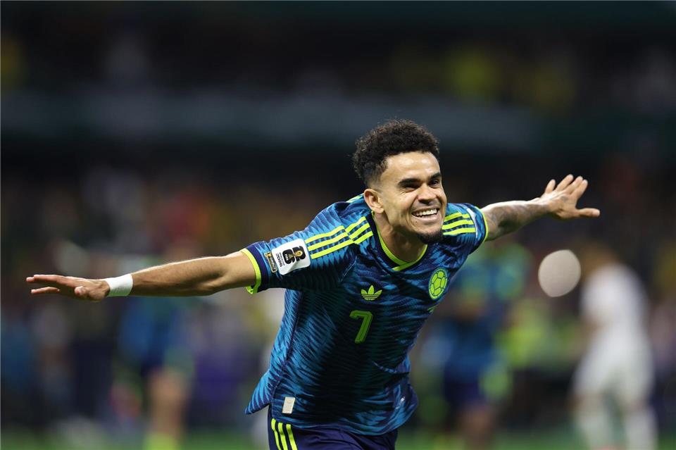 Luis Díaz bei der Fußball-WM.Ashtin Barker/AP/dpa