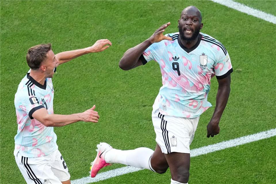 Lukaku bejubelt das 4:1 gegen die USA.Nick Didlick/AP/dpa