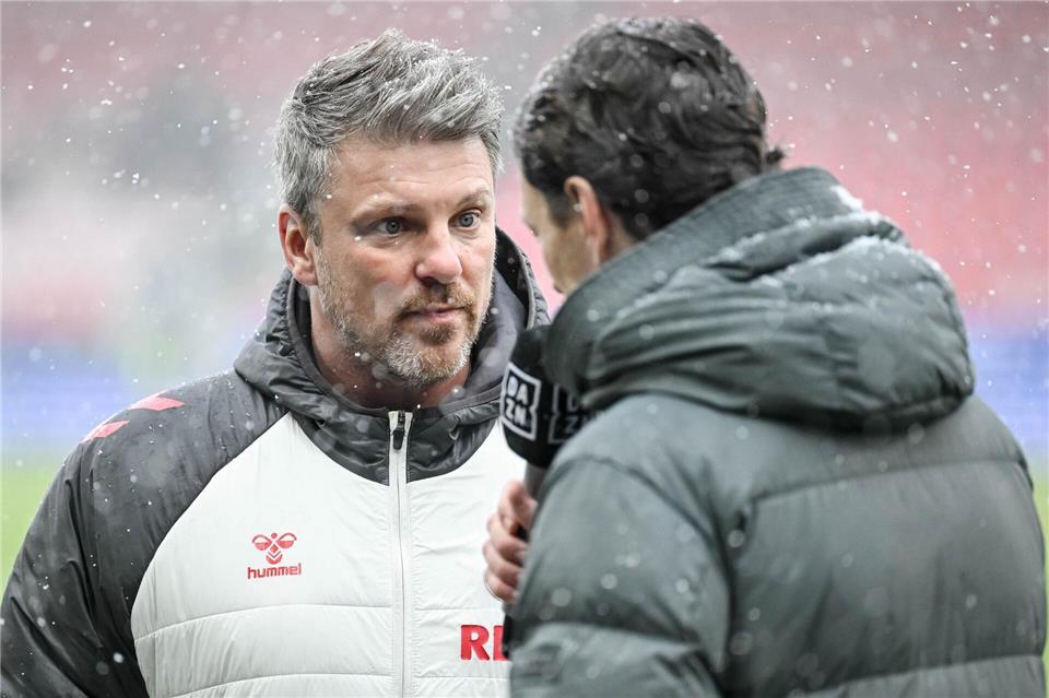 Lukas Kwasniok reiste mit den Kölnern direkt aus dem Trainingslager in Spanien auf die Ostalb.Harry Langer/dpa