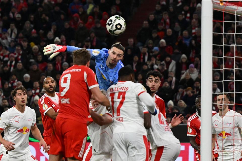 Maarten Vandevoordt war von den Bayern lange nicht zu überwinden.Sven Hoppe/dpa
