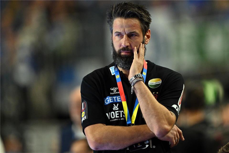 Macht sich Sorgen um die Verfassung seiner Mannschaft: Magdeburgs Trainer Bennet Wiegert.Federico Gambarini/dpa