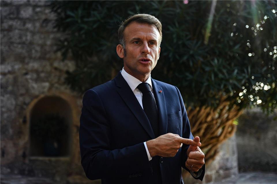 Macron hatte im Juli angekündigt, einen palästinensischen Staat anerkennen zu wollen. (Archivbild)Philippe Magoni/AP Pool/AP/dpa