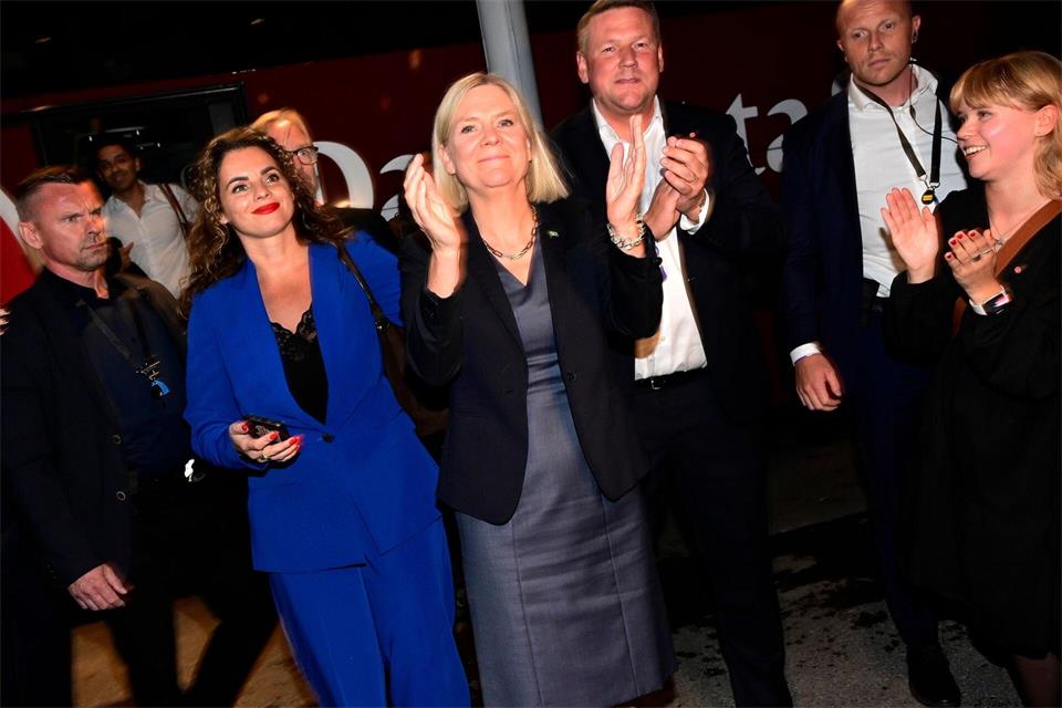 Magdalena Anderssons Sozialdemokraten wurden stärkste Kraft. (Archivbild)Jonas Ekstroemer/TT News Agency/AP/dpa