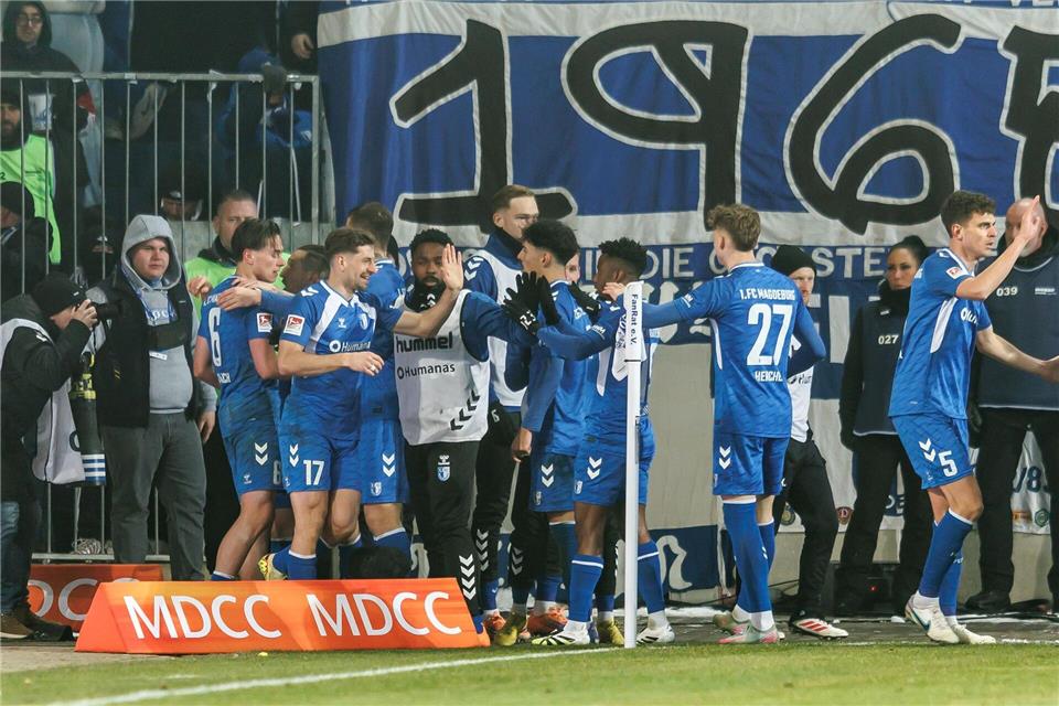 Magdeburgs Jubel über den Ausgleich währte nur kurzAndreas Gora/dpa