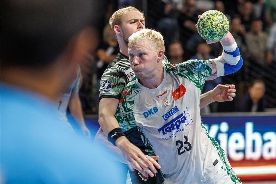 Magnus Saugstrup war bester SCM-Schütze beim Spiel um Platz 3Andreas Gora/dpa