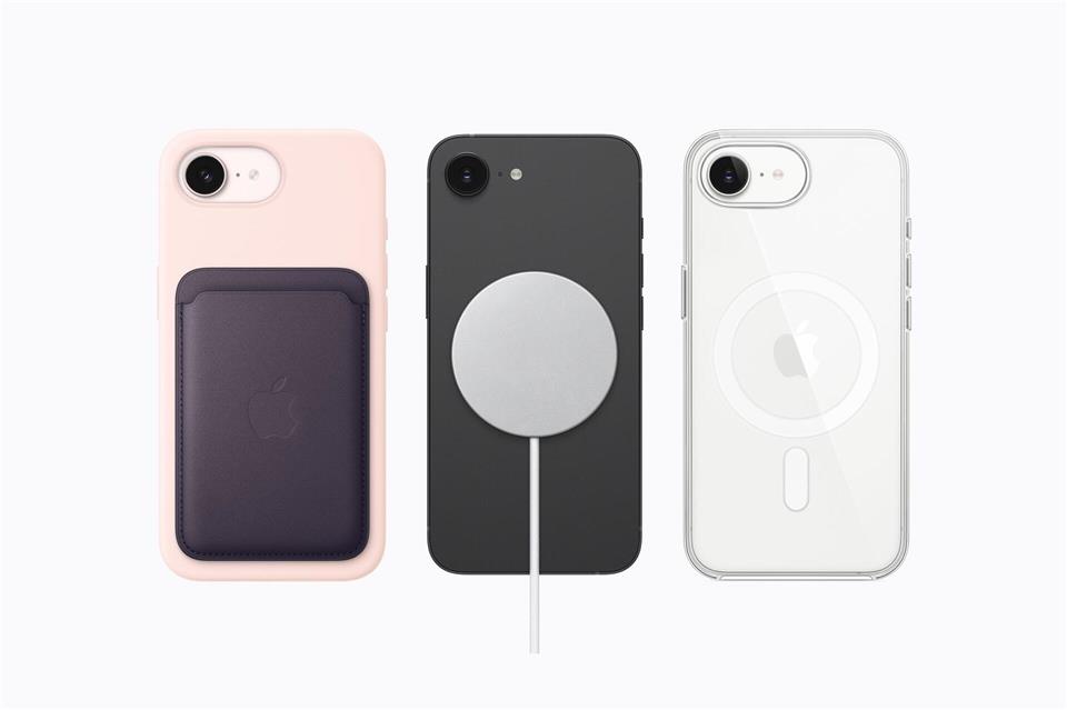 Magsafe fürs Einstiegsmodell: Der Magnetring ermöglicht schnelleres drahtloses Laden mit bis zu 15 Watt.Apple Inc./dpa-tmn