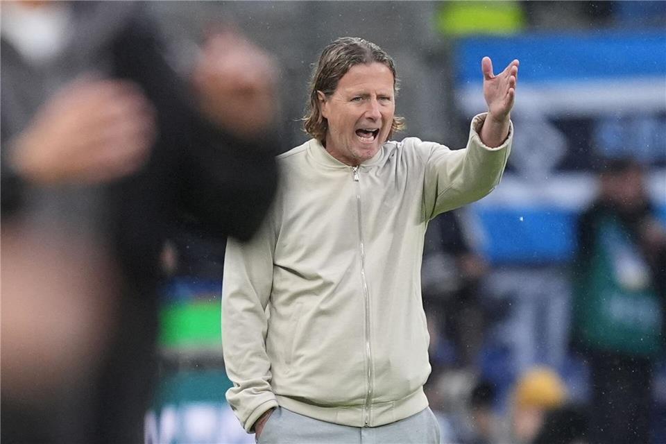 Mainz-Trainer Bo Henriksen hofft gegen Bayer Leverkusen auf den ersten Heimsieg in dieser Bundesliga-Saison. (Archivbild)Marcus Brandt/dpa