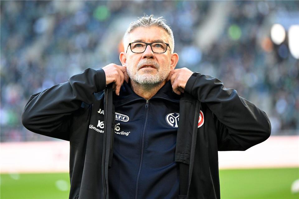 Mainzer Trainer Urs Fischer: Überraschung gegen den FC Bayern? (Archivbild)Ulrich Hufnagel/dpa