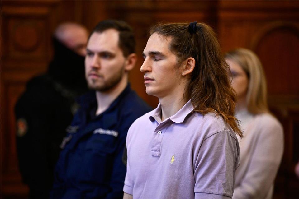 Maja T. im Gerichtssaal in Budapest. Das Urteil lautet acht Jahre Haft.Denes Erdos/AP/dpa