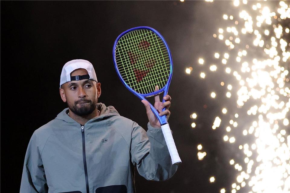 Mal wieder im Scheinwerferlicht: Tennis-Entertainer Nick KyrgiosAmr Alfiky/Reuters/Getty Images Europe/Pool/dpa