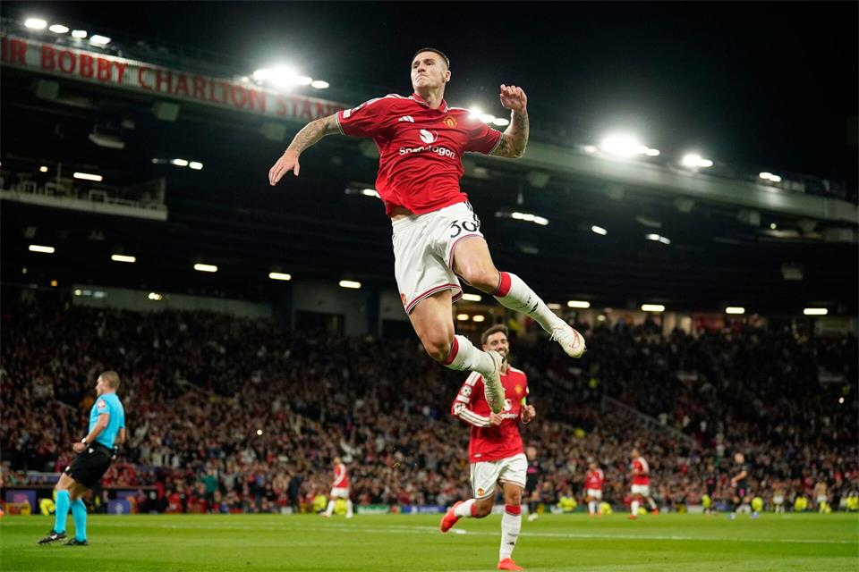 Manchester United erlebte auch dank Benjamin Sesko einen entspannten Abend.Dave Thompson/AP/dpa